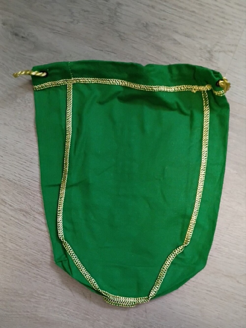 Green Drawstring Kids Bottoms Bag - Football Design - Picture 2 of 2